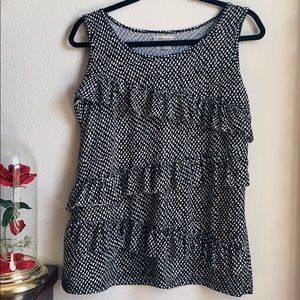 Van Heusen Ruffle Sleeveless Blouse